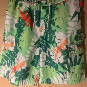 Gap kids jungle swim trunks